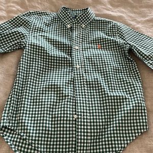 Ralph Lauren gingham button down shirt